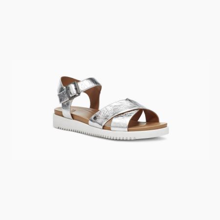 UGG Zoie Metallic - Sandaler Dame - Sølv (NO-C435)